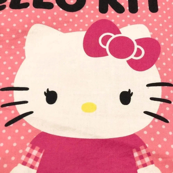 Hello Kitty Pink Checkered Pillowcase  29.5 x 18 Inch Pillow Case - Picture 7 of 16